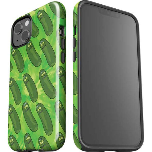 Adult Swim Rick and Morty Pickle Rick Pattern iPhone 15 Impact Case